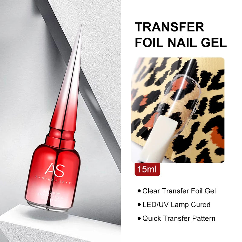 AS Clear Blooming Gel Polish 15ml UV LED Soak Off Nail Art Polish for Spreading Effect Marble Gel Paint Varnish Top Base Coat