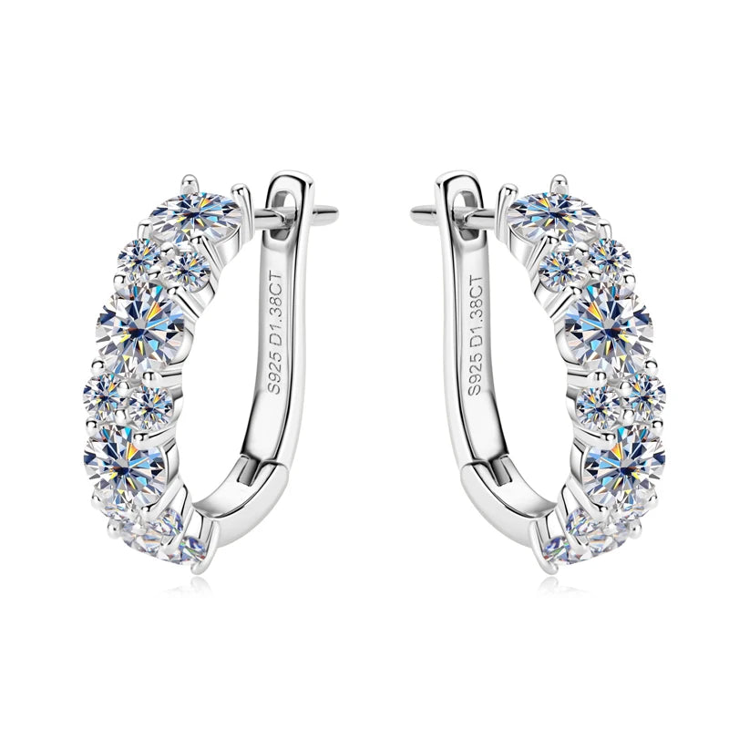 Lorenza 2.76CTTW. Moissanite Earrings