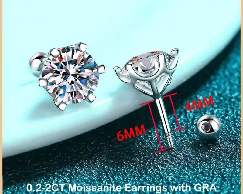 Mafalda Moissanite Earrings - TIA ART HOUSE