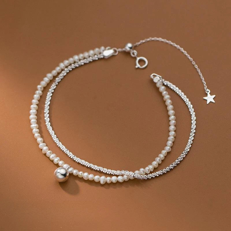 Lmela 925 Sterling Silver Bracelets Adjustable Chain Bracelet