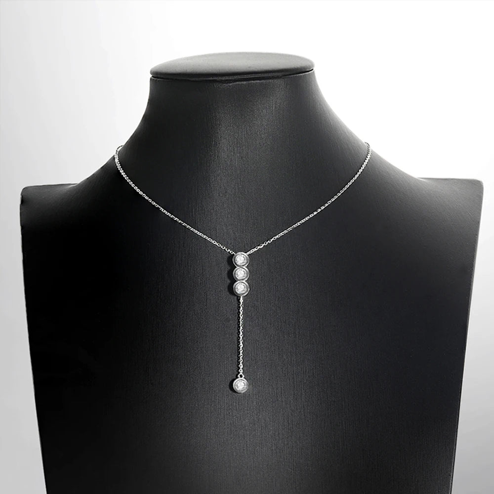 Campana 3mm/5mm Full Moissanite Necklace