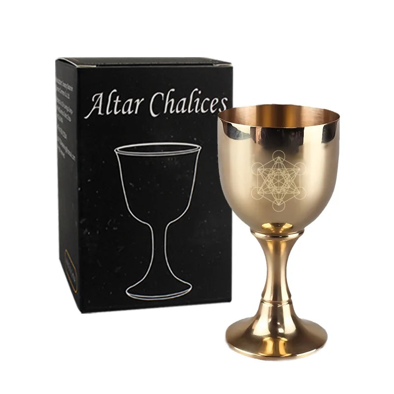 Copper Chalices Ritual Altar Cup Life Tree Shape Goblet Witch Ceremonial Cup for Divination Wiccan Magic Spiritual Tools