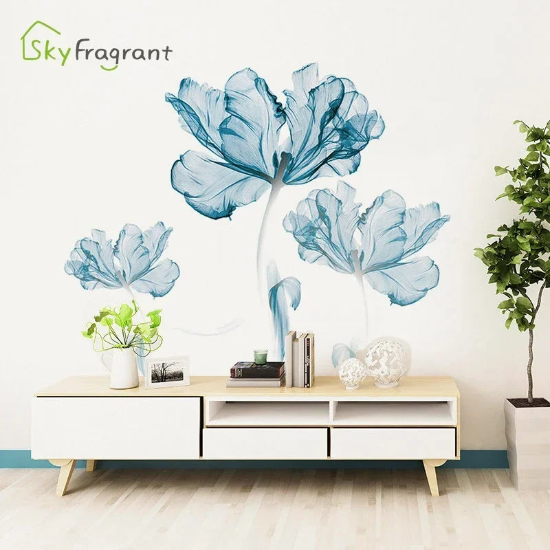 Creative Warm Wall Stickers Nordic Flower Self-adhesive Stickers-Decoration House-Wall Decor