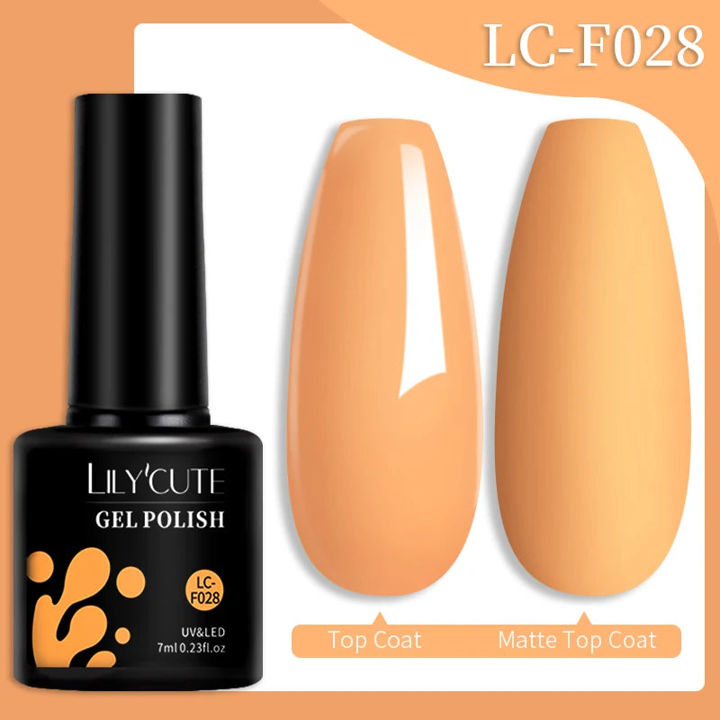 LILYCUTE 7ML Quick Extension Nail Gel Vernis Semi Permanent Acrylic Crystal White Clear Nude Gel Nail Polish UV Construction Gel