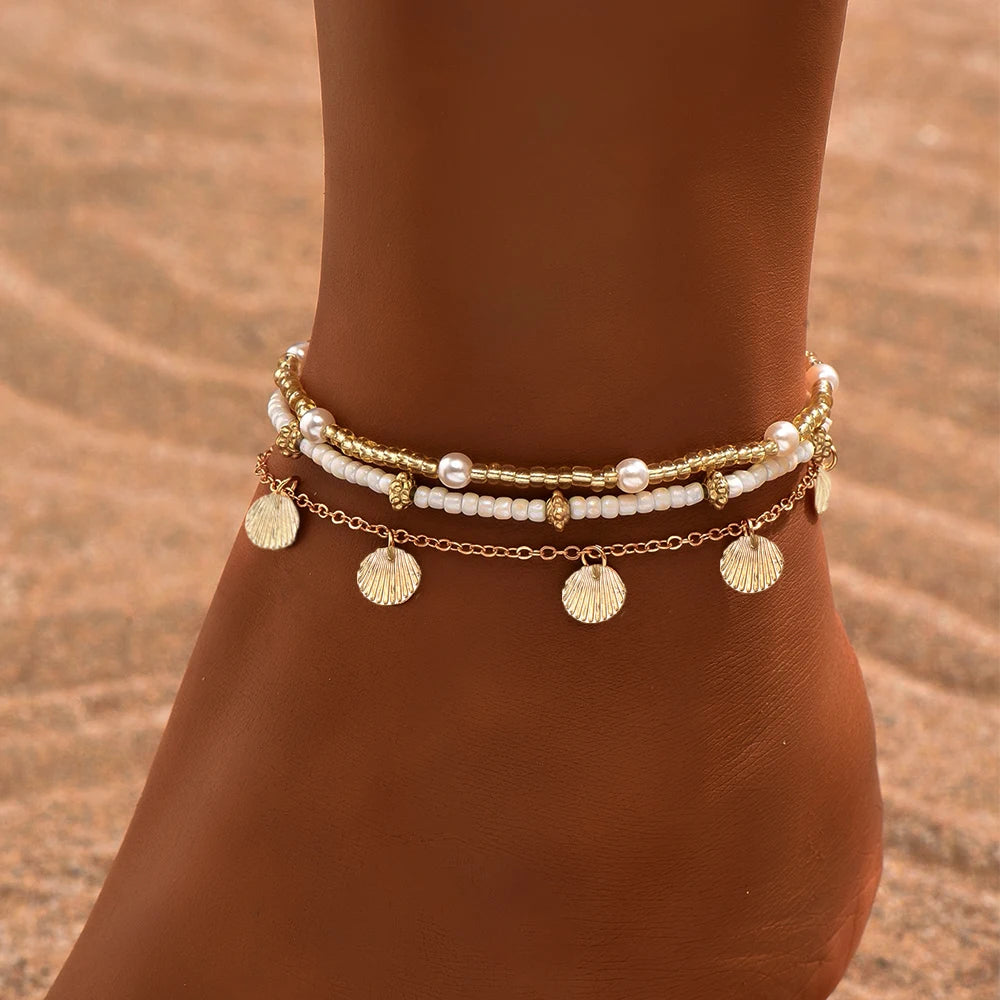 Louise 2-4pcs Anklet - TIA ART HOUSE