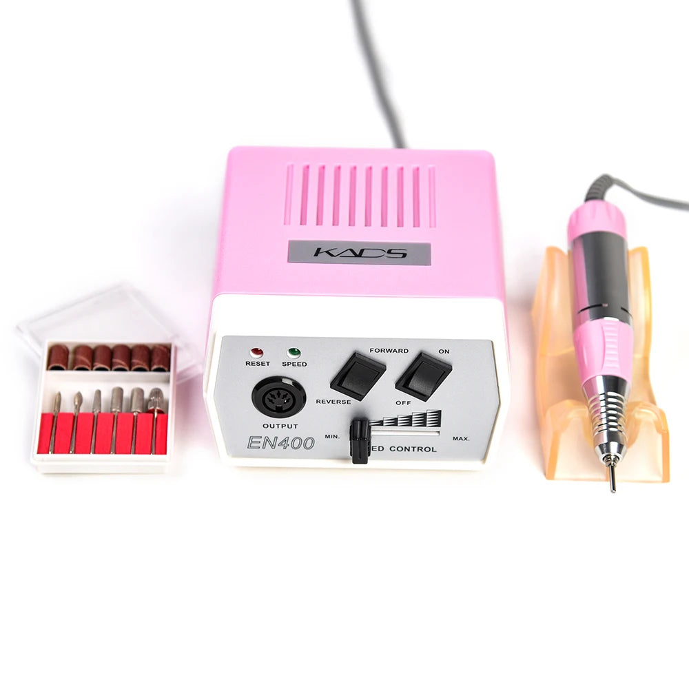 KADS Professional Electric Nail Drill Manicure Machine Apparatus 35W 30000RPM Pedicure Nail Sander Tool Milling Cutter File