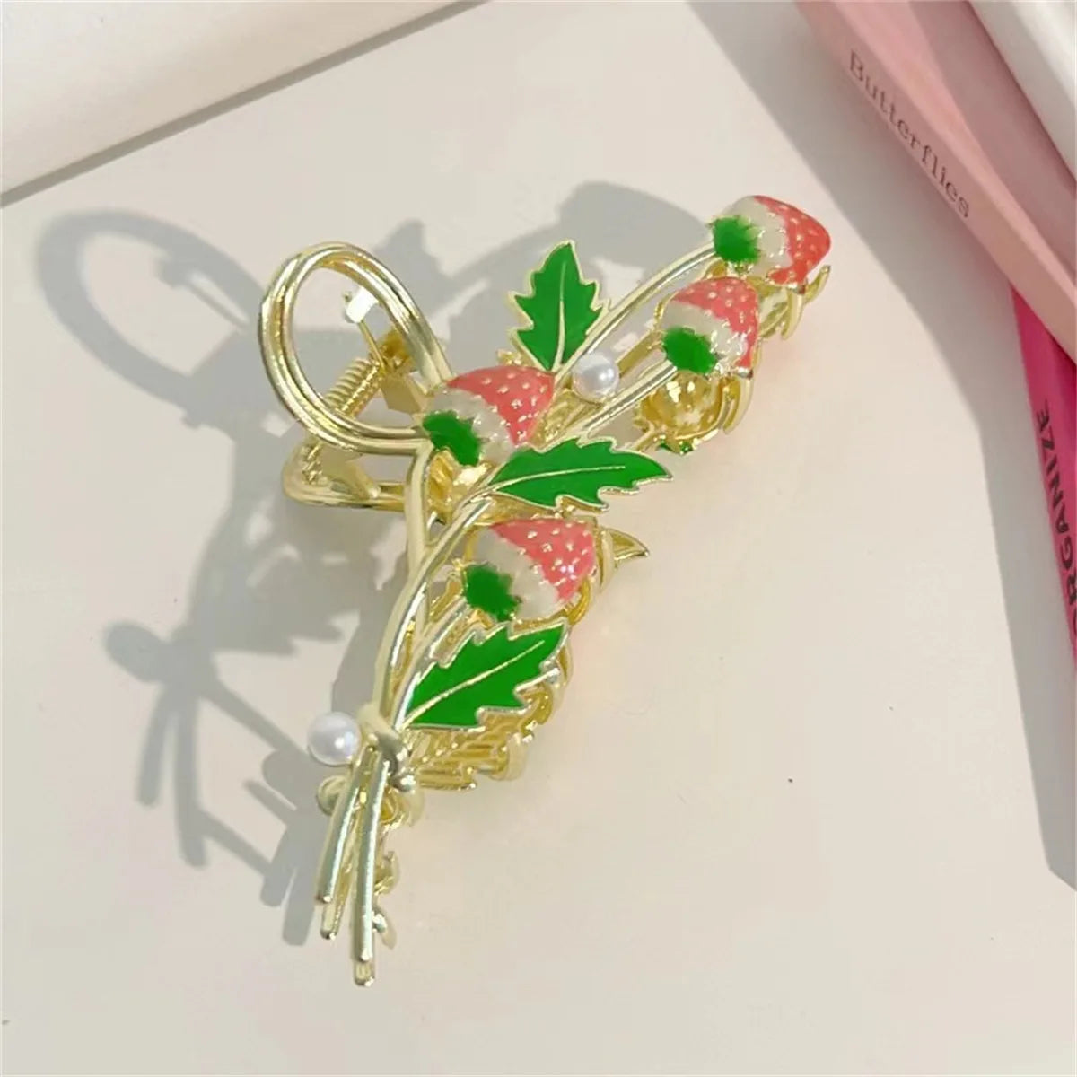 Jodi Strawberry Hair Claw Clips - TIA ART HOUSE