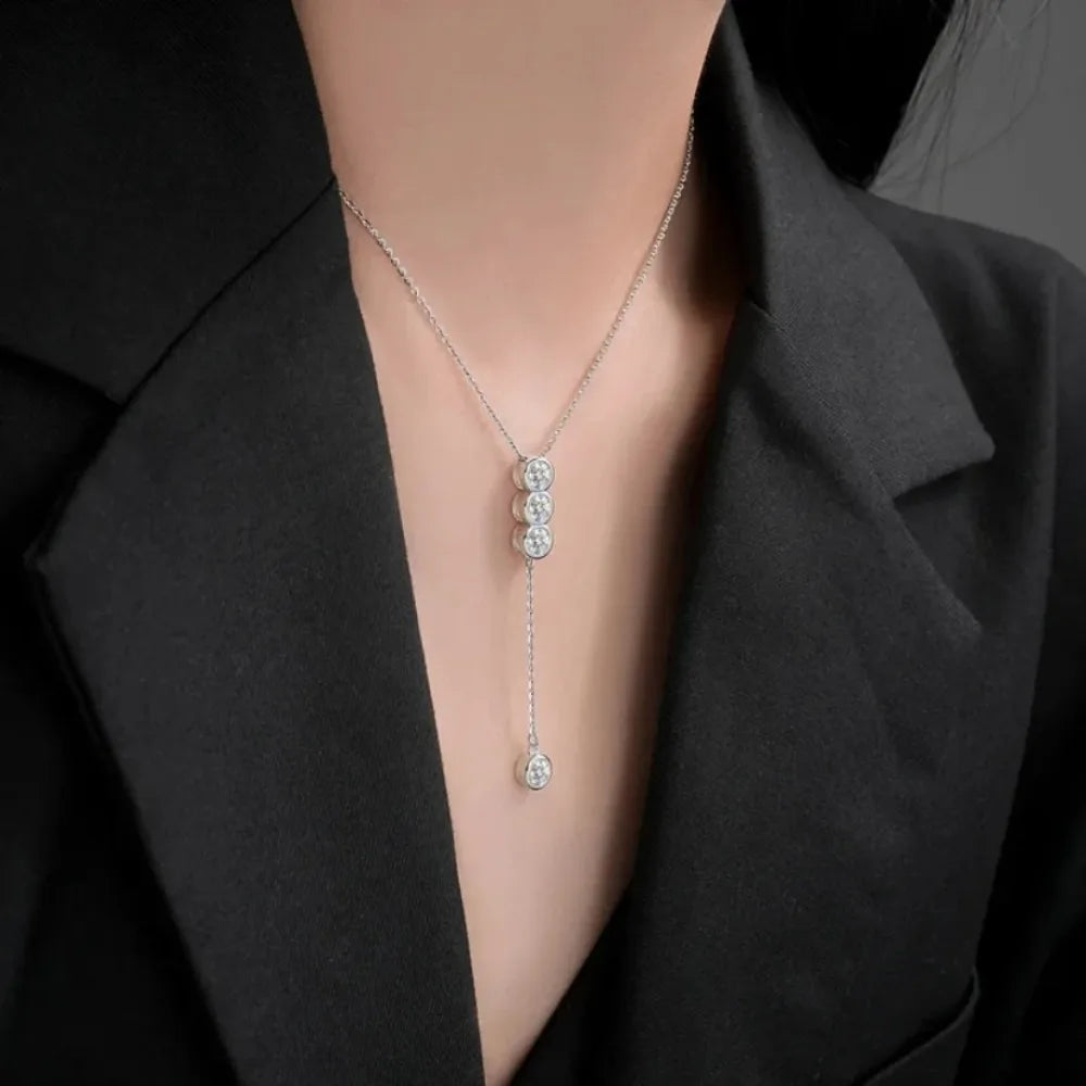 Campana 3mm/5mm Full Moissanite Necklace