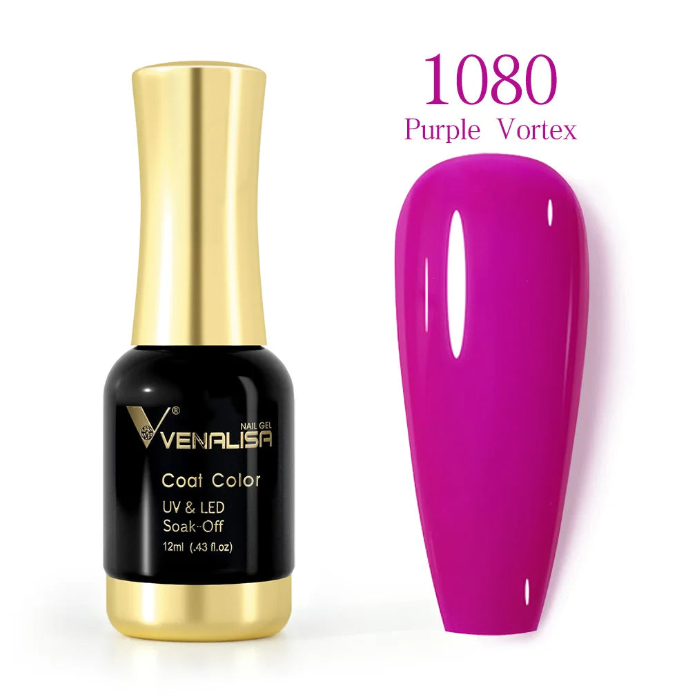 Venalisa Tempered Top Coat Nail Paint Gel 111 Colors Platinum Gel Polish Nail Soak Off UV LED Gel Polish Nail Lacquer Varnishes