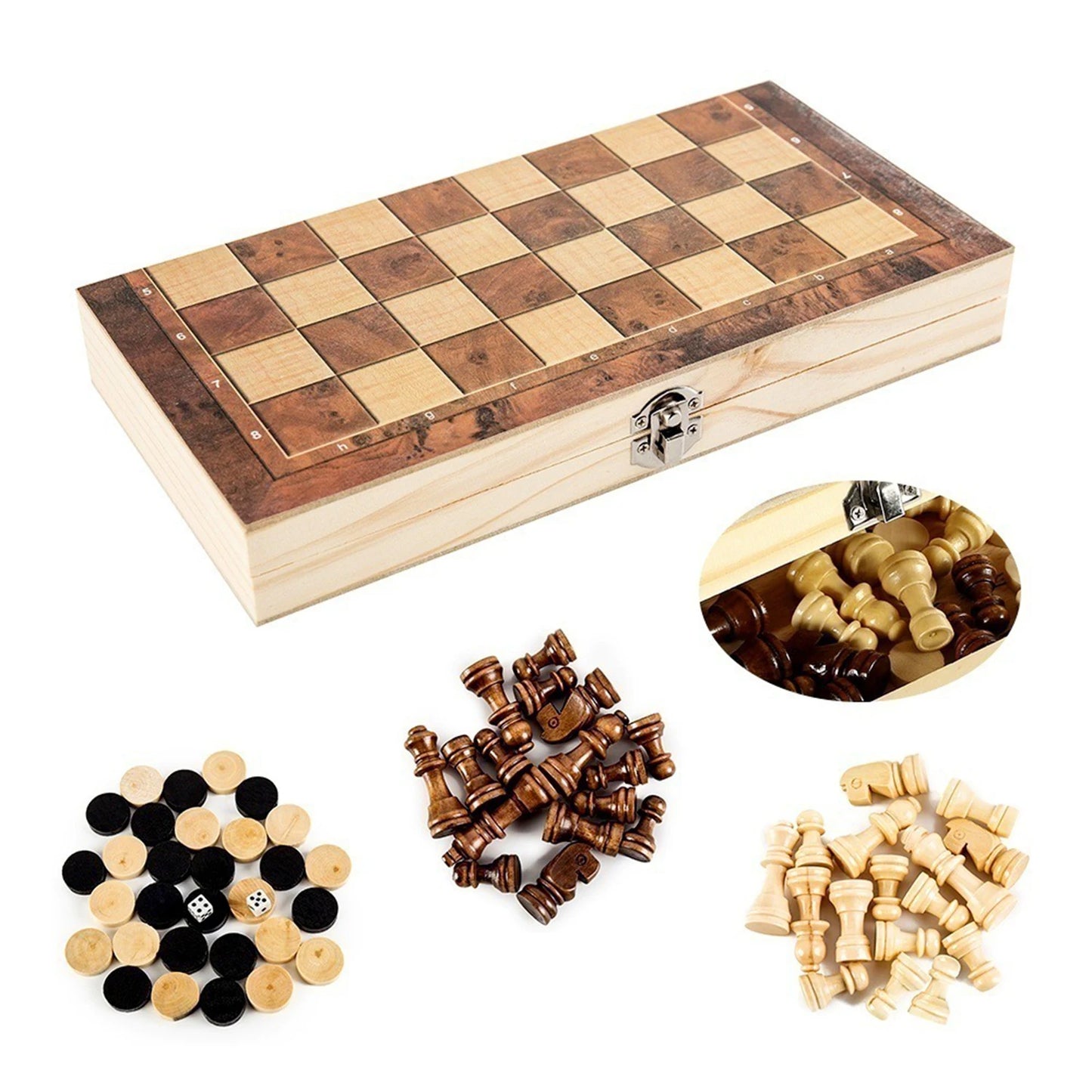 3 in 1 Foldable International Chess