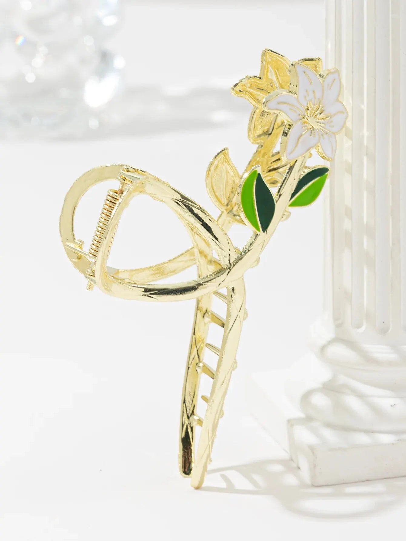 Suzan Tulip Flower Hair Claw Clip - TIA ART HOUSE