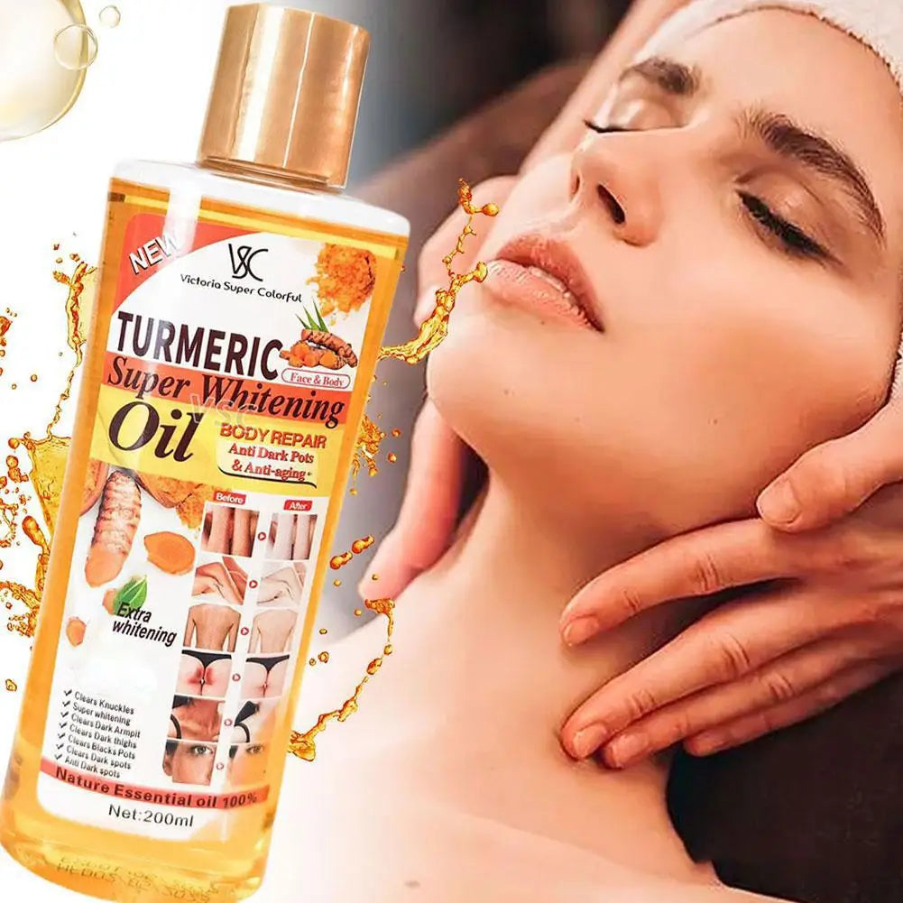 Turmeric Essential Oil Facial & Body Massage.