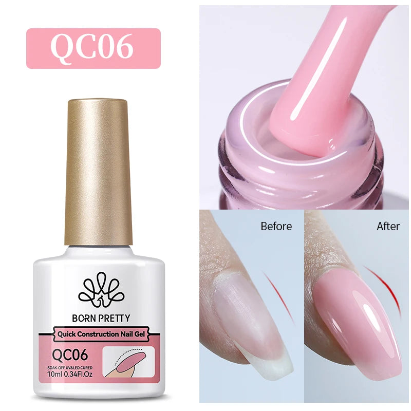 BORN PRETTY Super Top Coat and Base Gel Nail Polish for Gel Polish Semi-permanent Varnish Rubber Top Coat 10ml Nail Supplies