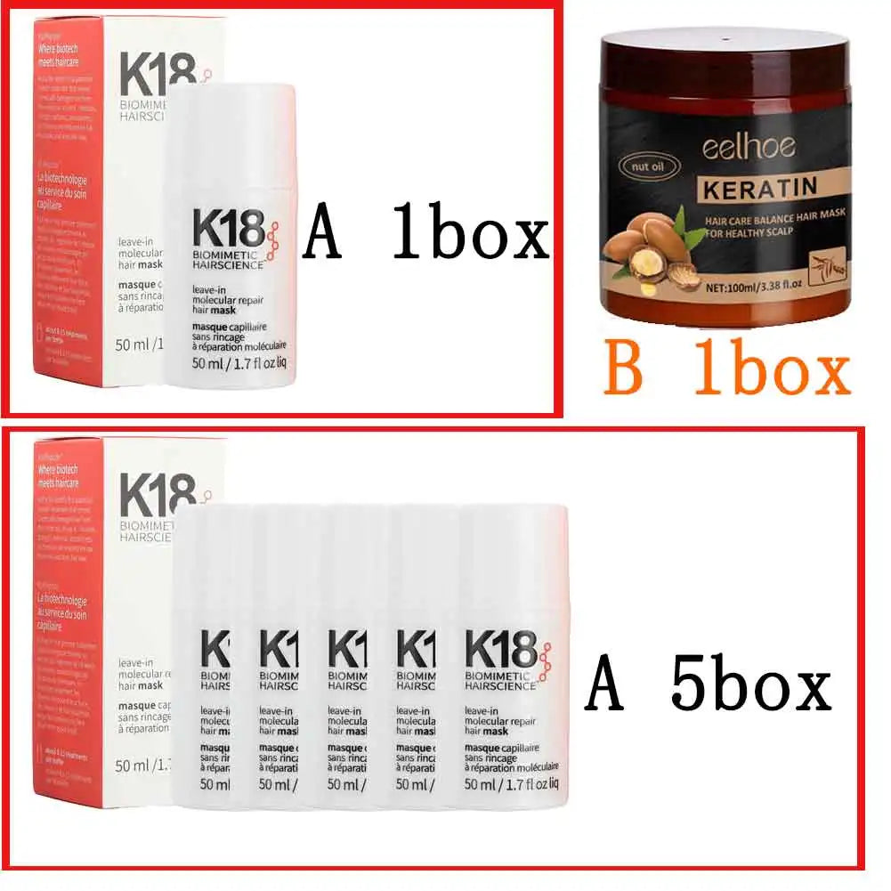 K18 Leave-In Molecular/1*keratin Repair Hair Mask.