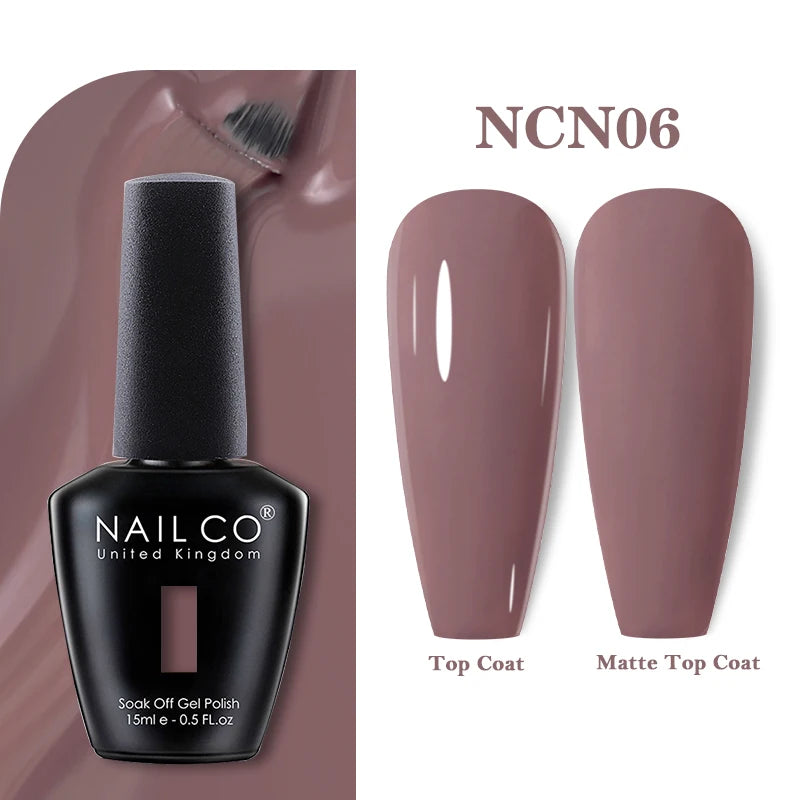 NAILCO 15ml Autumn Brown Colors Series Gel Varnish Coffee Gel Nail Polish Winter Reddish Gellak Design Lacquer Nail Art Manicure