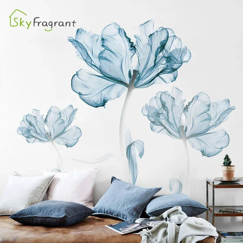 Creative Warm Wall Stickers Nordic Flower Self-adhesive Stickers-Decoration House-Wall Decor