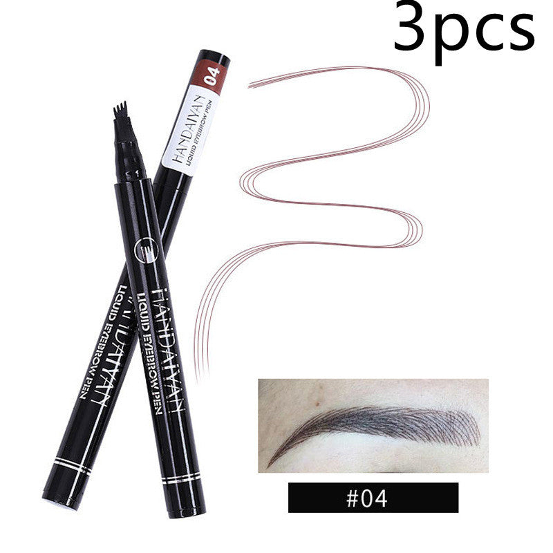 Four-head Eyebrow Pencil Liquid Eyebrow Pencil Tattoo.