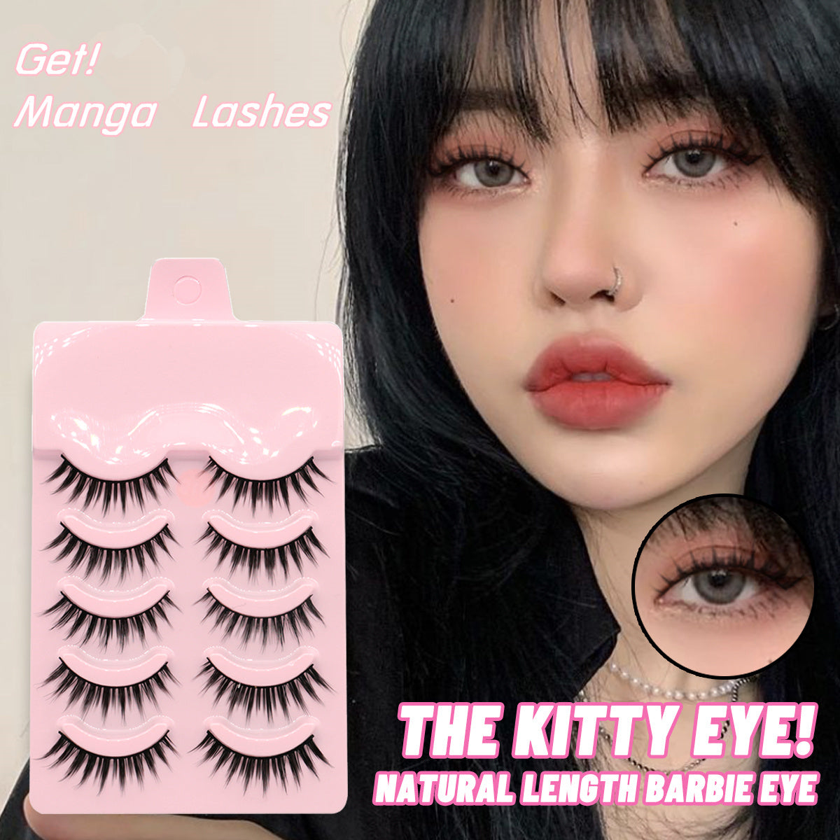 5 Pairs Manga Lashes