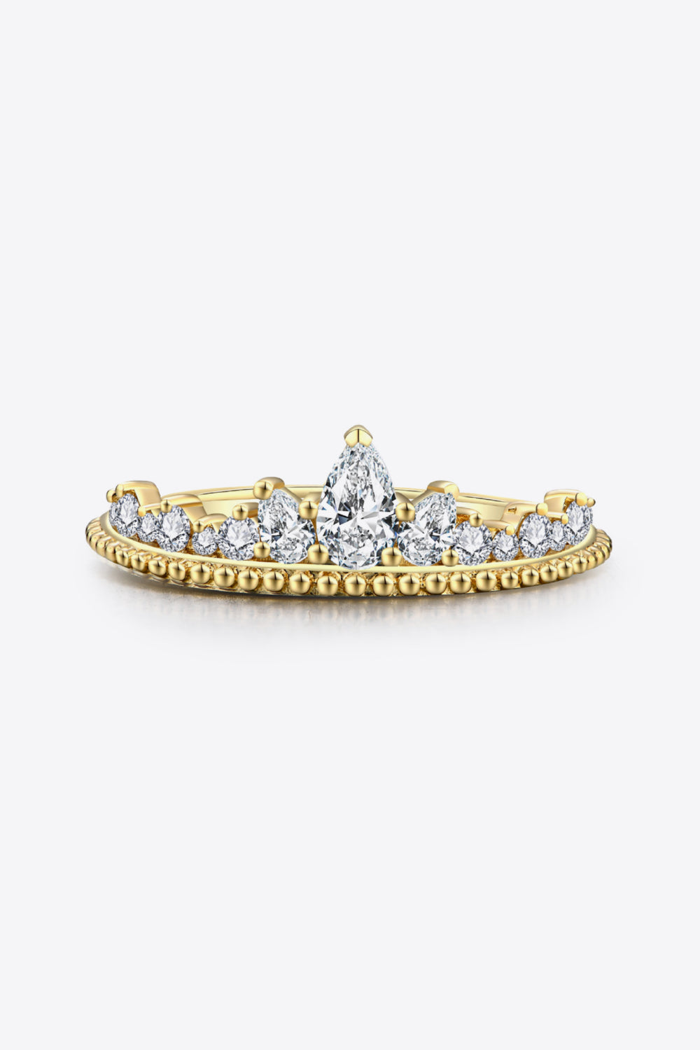 Carmo Crown Shape Moissanite Ring