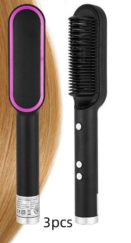 Simona 2 In 1 Hair Straightener Hot Comb Negative Ion Curling Tong Dual-purpose Electric-CJ