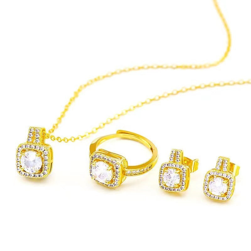 Conjunto de joyas Concettina con gemas de circonitas CJ