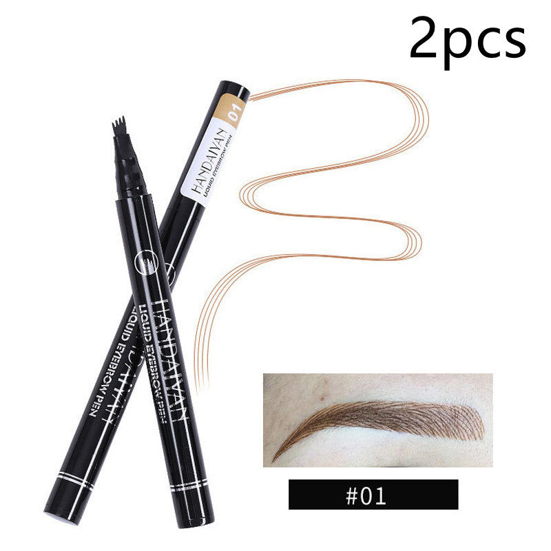 Four-head Eyebrow Pencil Liquid Eyebrow Pencil Tattoo.