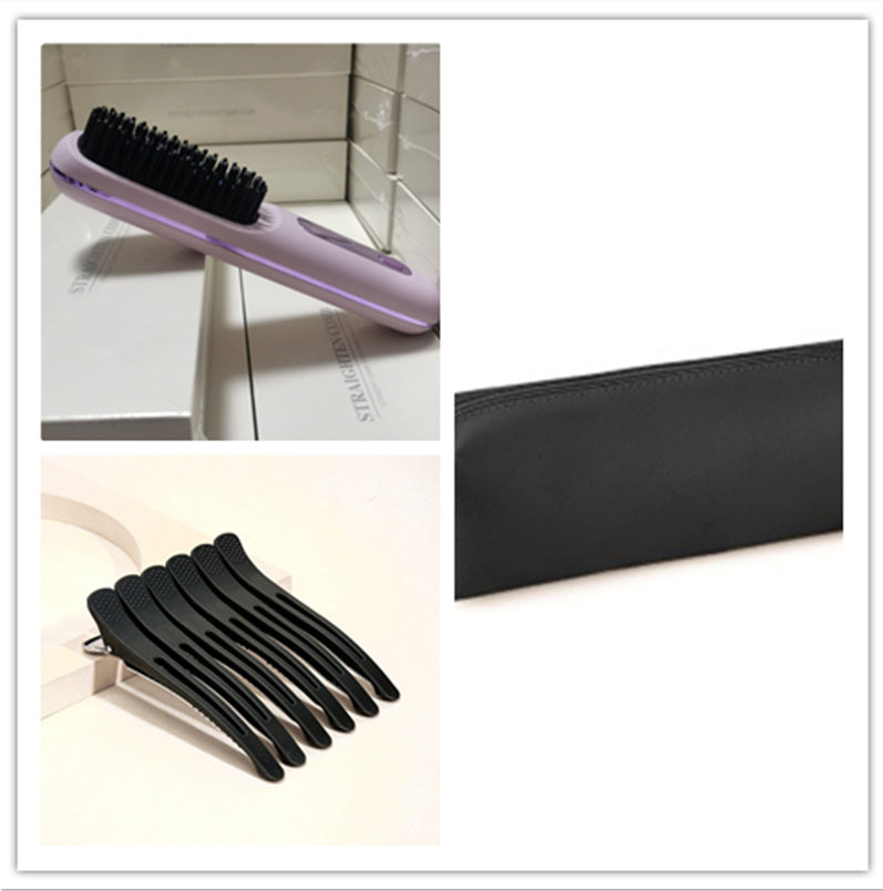 Peigne 2 en 1 Sarita sans fil, brosse à lisser les cheveux, chauffage rapide, boucleur chaud portable, chargement USB-CJ