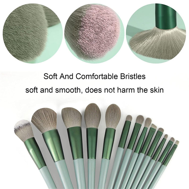 13Pcs Makeup Brush Set Concealer Brush Blush Powder Brush Eye Shadow Highlighter Foundation Brush