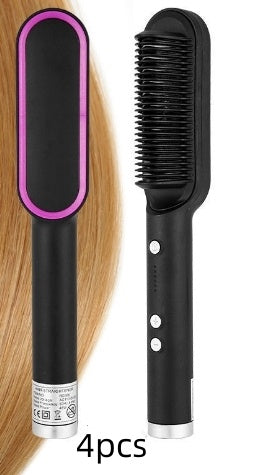 Simona 2 In 1 Hair Straightener Hot Comb Negative Ion Curling Tong Dual-purpose Electric-CJ