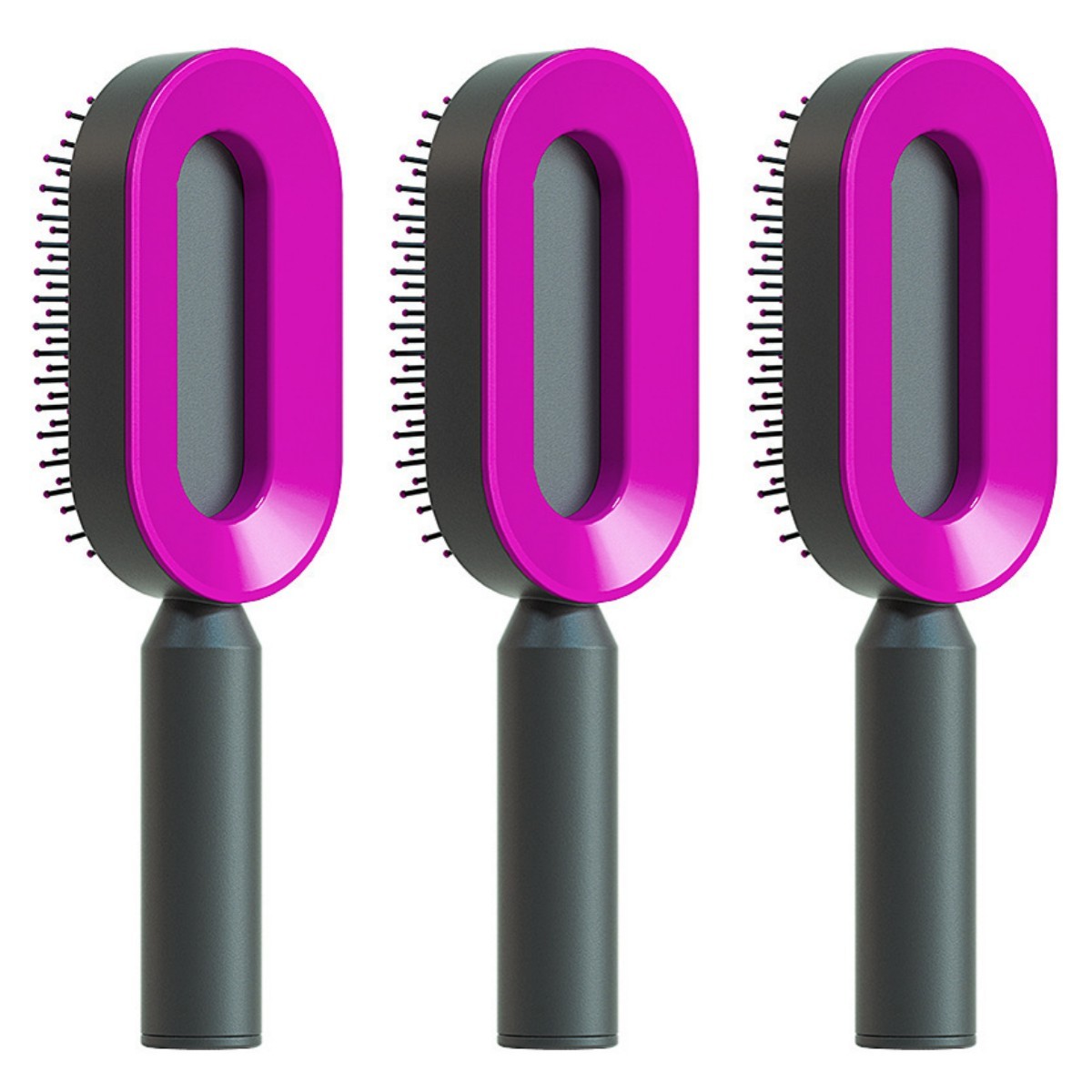 Brosse à cheveux autonettoyante Donatella-CJ