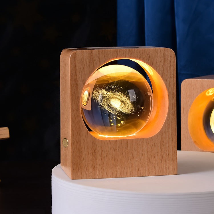 Beech Crystal Ball Night Light 3D Laser.