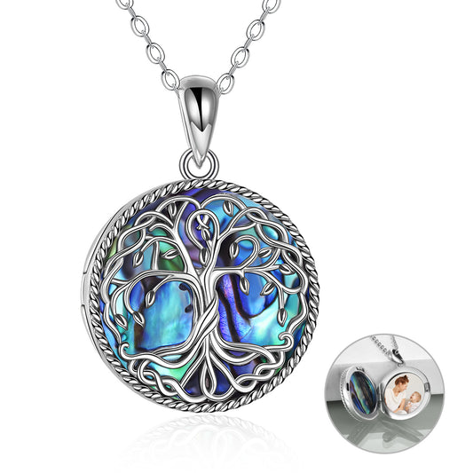 Placida Tree of Life Locket Necklace-CJ